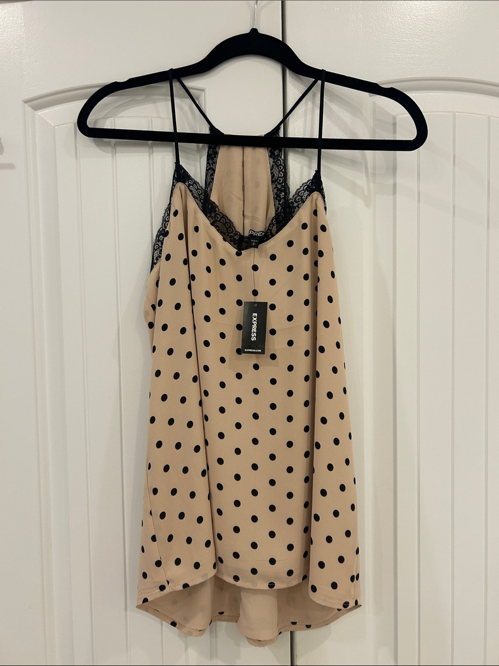 NWT!! Vintage And Beautiful Polka Dot Express Tank! Size Small! 20 years old!